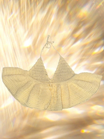 Top Crochet Vainilla