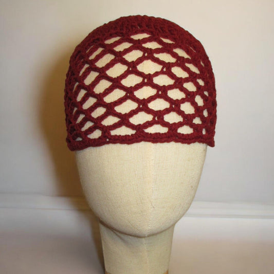 Mesh Hat Wine